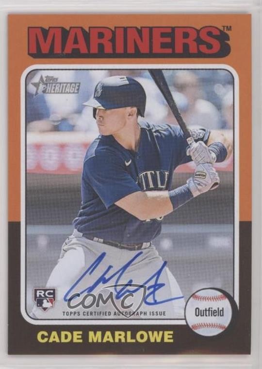 2024 Topps Heritage High Number Real One Auto Cade Marlowe #ROA-CMA Auto 7s9