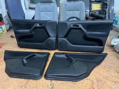 VW Volkswagen Golf Mk3 Jetta Mk3 4-Door OEM Set Euro Black Door Cards Panels