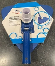 Pool Style Deluxe Triangular Vinyl Liner Swivel Vacuum Head Brush #PSL-40-0902