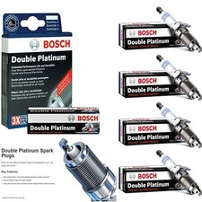 4 X Spark Plugs Double Platinum For 2004-2008 TOYOTA RAV4 L4-2.4L