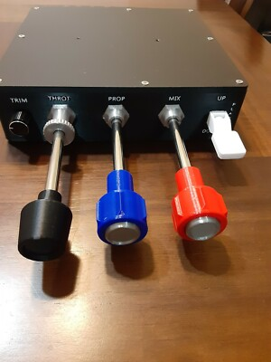 #ad Cessna Throttle Quadrant Prop Mixture Flaps Trim Controller For Flight Sims $99.00