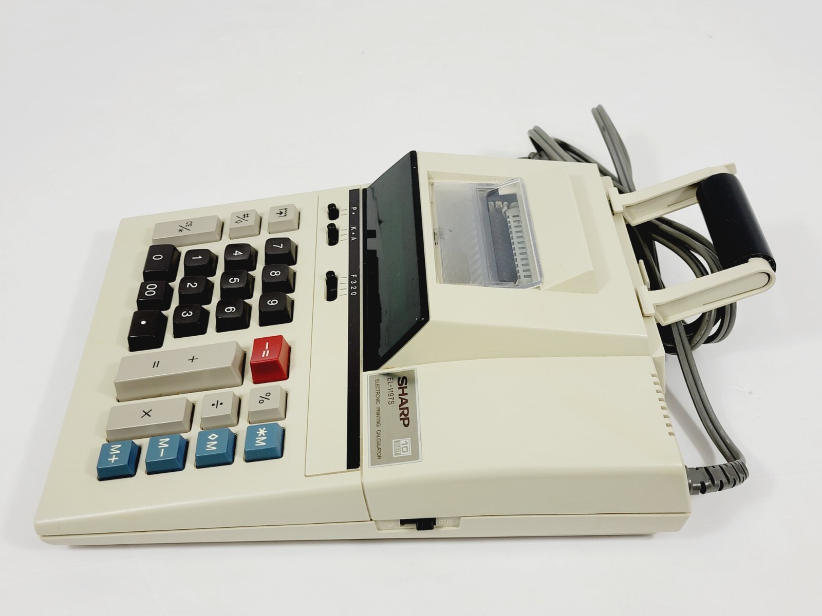 Vintage Electronic Printing Calculator Original Manual Sharp EL1197S