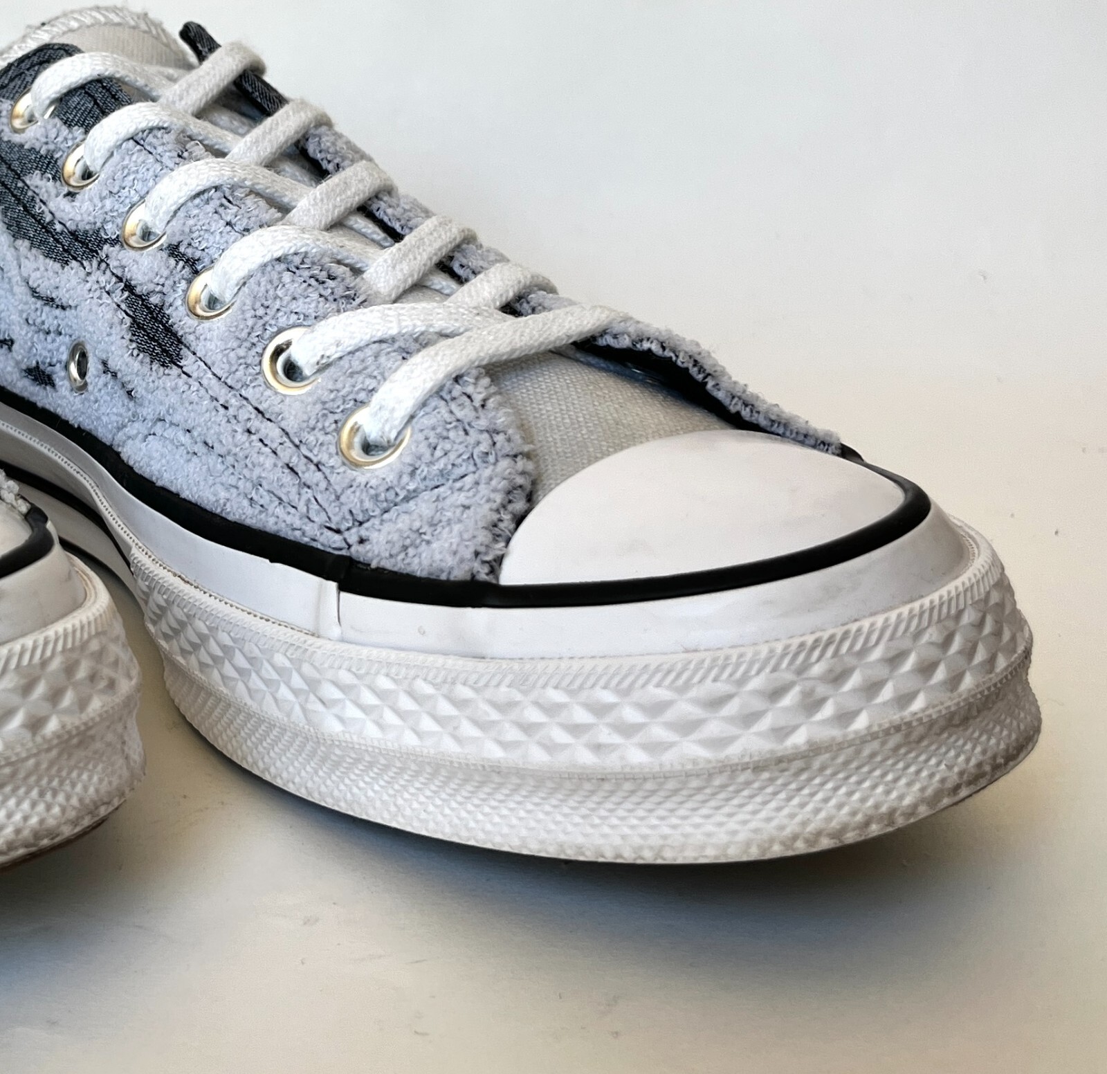  Converse Archive Flames Chuck 1970s Low Top 'Black Grey' Size 7.5 men 166713C 