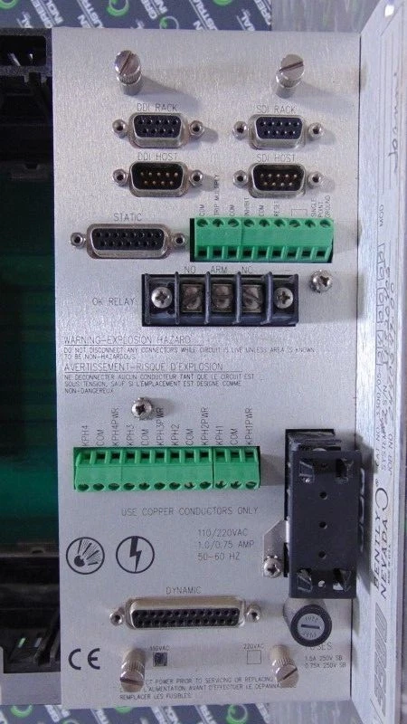 Chasis de rack de 10 ranuras Bently Nevada usado con fuente de alimentación de 110 V 3300/05-24-00-00 Foto 4 de 4