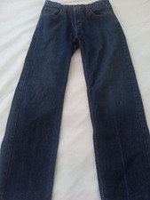 Arizona Women's Relaxed Straight Blue Denim Jeans Size 16 Regular