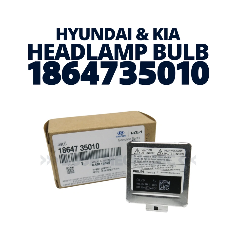 GENUINE OEM Hyundai Kia Headlight Lamp Low Beam 35W Xenon Bulb LH RH Front - Imagem 2 de 2