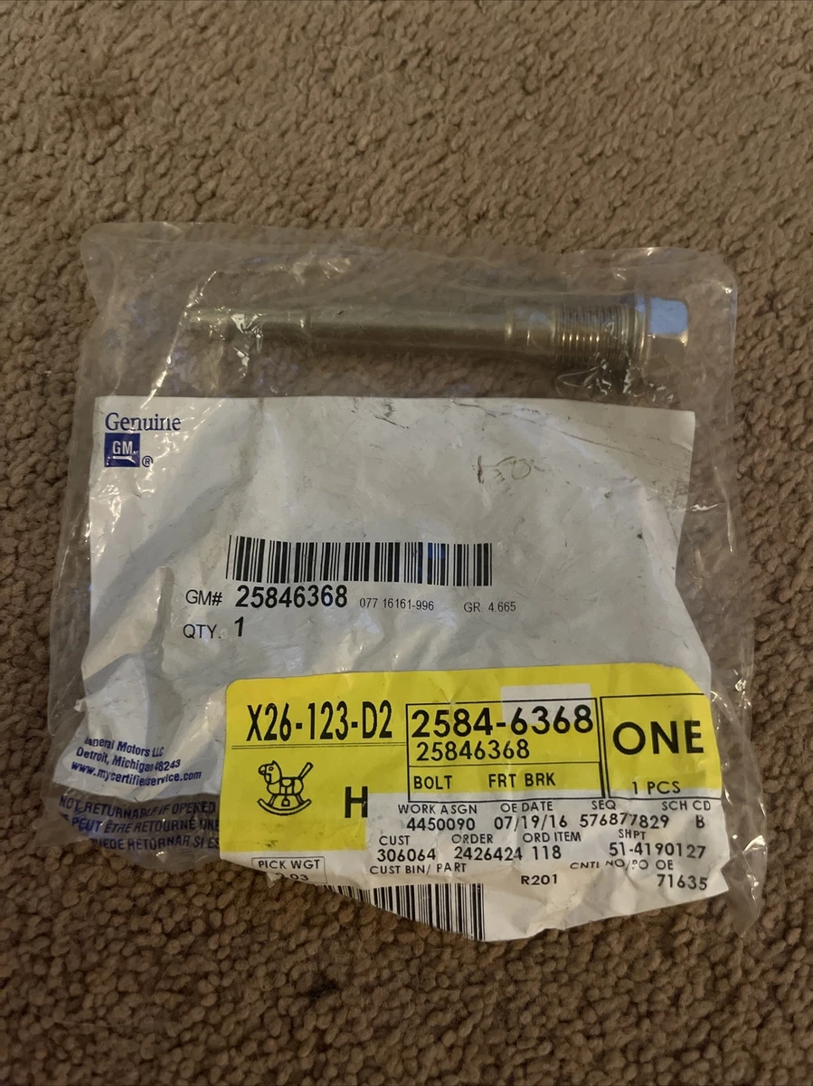 Disc Brake Caliper Pin Bolt Front,Rear ACDelco GM Original 