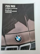 BMW E23 - 735i - 745i - mit Highline-Ausstattung - Prospekt 01/1985 (AU1621)