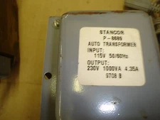 Stancor 1000 VA 115 Volt X 230 Volt Auto Transformer - 9708 B FREE SHIPPING 