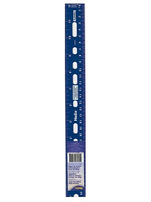 Helix Stainless Steel Non-Skid Ringbinder Ruler - 12 in. | eBay