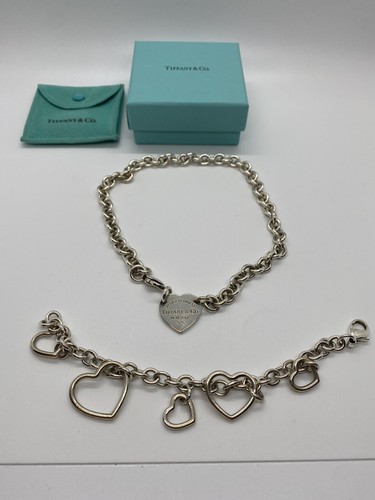 Heart Necklace and Bracelet Set 