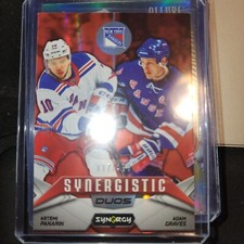 2024-25 SYNERGY HOCKEY RED FOIL SYNERGISTIC DUOS PANARIN & GRAVES 117/499