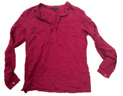 Tommy Hilfiger Ladies' Classic L/S Blouse Magenta Magic