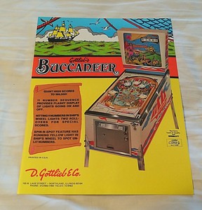 buccaneer pinball machine