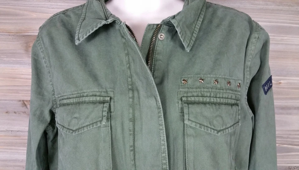 Ejército Militar Estilo Abrigo Chaqueta Tommy Hilfiger Mujer Talla M Mediana NUEVO Foto 3 de 4