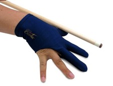 Premium Cuetec Pool Cue Stick Glove- 3 Finger On right hand Black, Navy Blue 