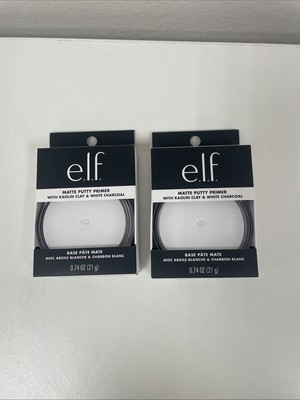 ELF Matte Putty Primer w Kaolin Clay & White Charcoal Universal Sheer Lot Of 2