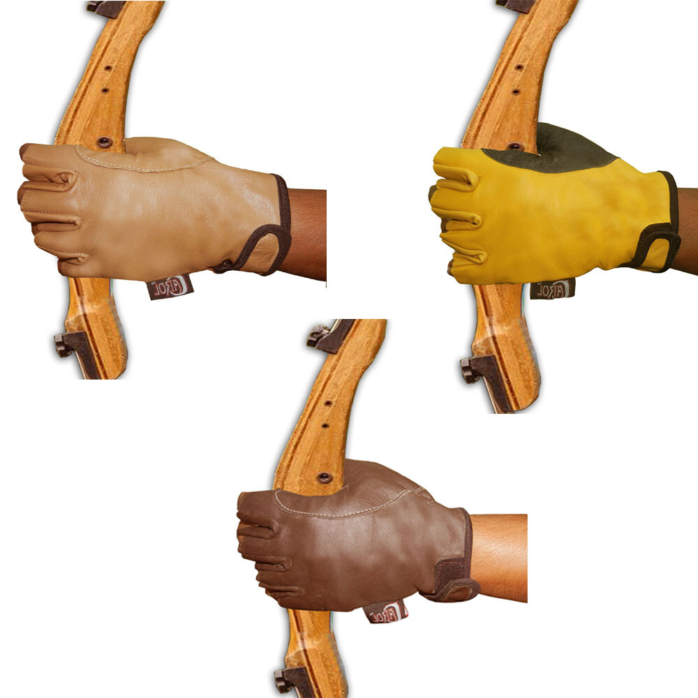 BOW HALF FINGER ARCHERY LEATHER BOW GRIP