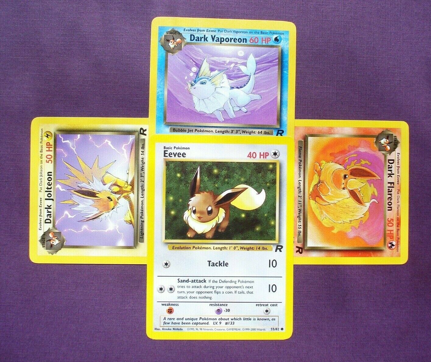 Kit Evoluções Pokémon - Eevee, Flareon, Jolteon e Vaporeon