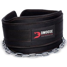 DMoose Fitness Dip Belt with Chain for Weightlifting, Pullups  Powerlifting