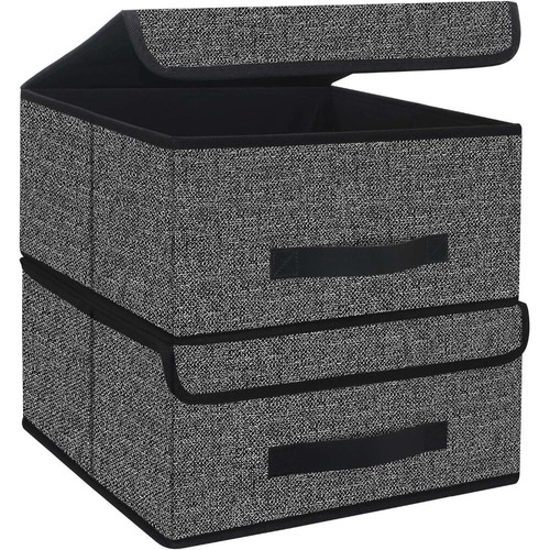 Foldable Storage Bins Cubes Boxes with Lid Storage Box Cube Cubby Basket Closet