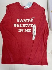 Cat Jack Childrens Christmas Shirt Sz M 8/10 NWT long sleeve 01 