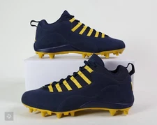 Nike Jordan 10 Low Alpha Michigan Player Exclusive Football Cleats Men's Size 11
