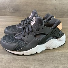 Nike Air Huarache Run Aztec Grey Black White Trainers Youth 6Y 904538-001