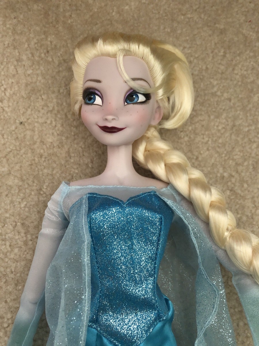 Original 17 Inch Singing Elsa Doll Frozen Blue Dress | eBay