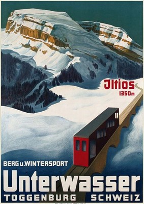 Carl Moos ''Unterwasser'' Blue Artwork PAPER or CANVAS Fine Art Print Quality