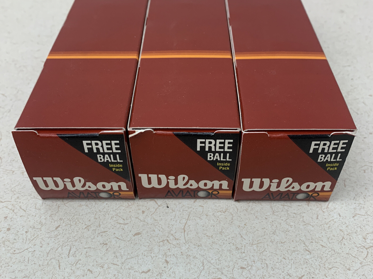 New Vintage Wilson Aviator 12 Golf Balls Bright Green Orange White 4 Sleeves XL
