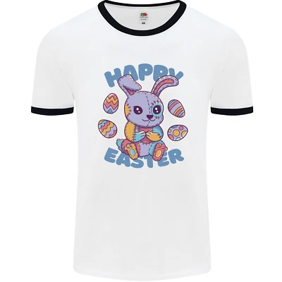 Frohe Ostern Bunny Herren Ringer Maglietta - Bild 1 von 4