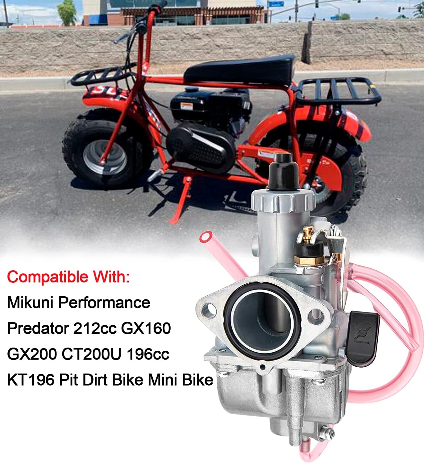 Joint D'échappement Pour Mini-moto Predator 212cc, GX160, GX200, CT200U - Silencieux Inclus