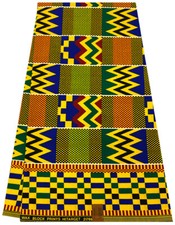 Kente Exclusive Design African Ankara Wax Print,100 Cotton,Sell by 6 Yards