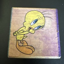Rubber Stampede Looney Tunes Bashful Tweety Bird Rubber Stamp 027C Warner Bros