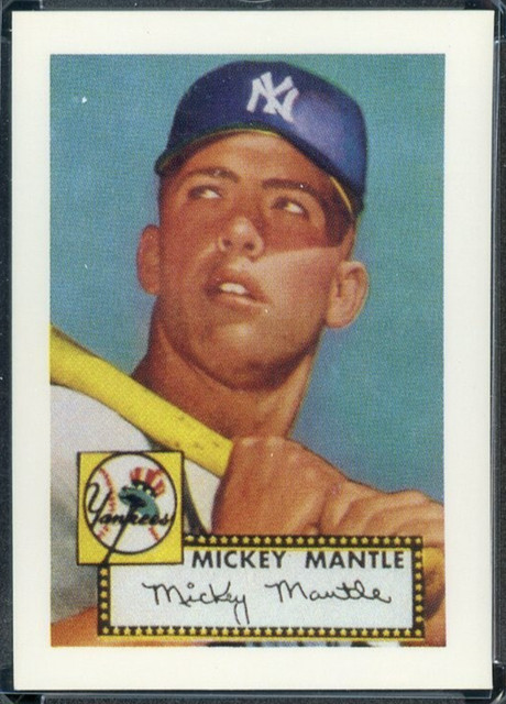 1952 Topps Mickey Mantle New York Yankees Career Highlights READ
