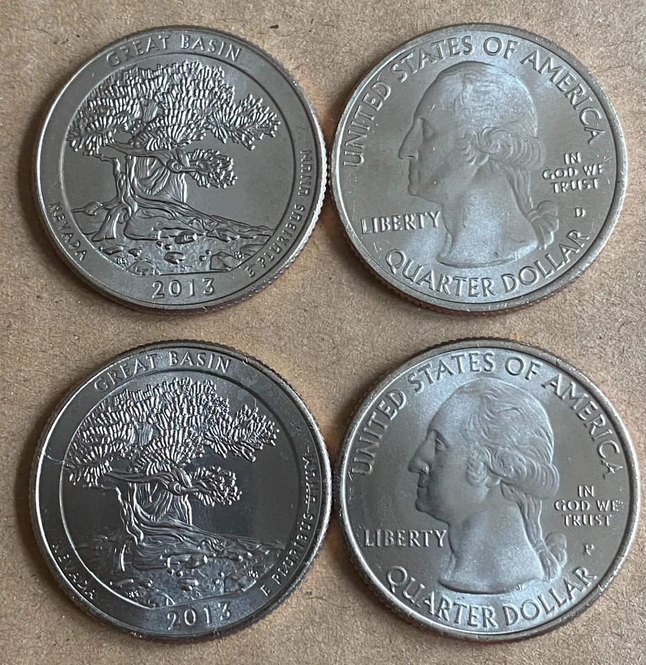 USA: Great Basin National Park Quarter 2013, Nevada, Mint D + P - Bild 1 von 1