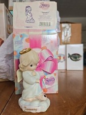 1996 Little Precious Moments "January" 261203 Angel Halo Garnet Stone w/Box