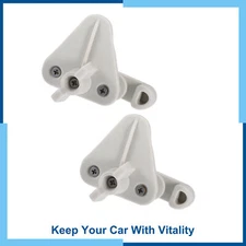 Universal Pack (2) Pontoon Boat Gate Latches Fit 1-1.25 Inch Square Frames White