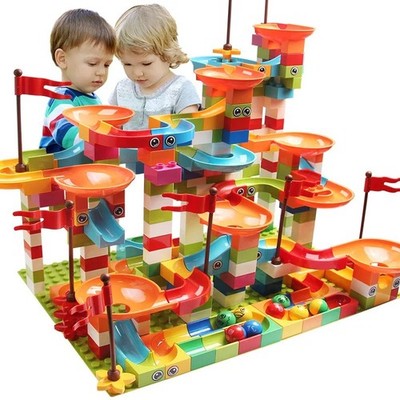 New Marble Run Blocks | DIY Big Bricks Set | Educational Gift for Kids