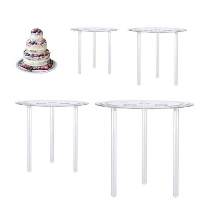 Mehrlagiges Tortenauflagen Set mit 12 Stück 24 x 1,2 x 24 cm, 