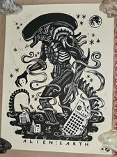 ALIEN EARTH SDCC 2025 Hall H Premiere by Mondo (Attack Peter) Variant (499/1755)