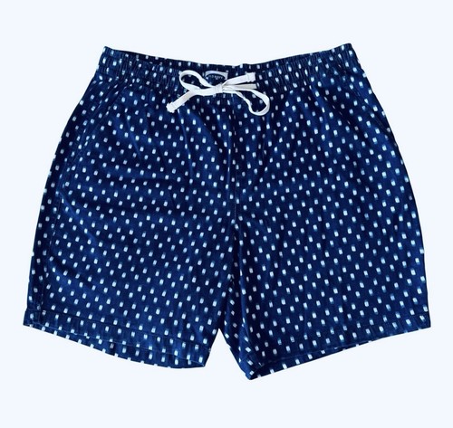 Movie and TV Clothes large SCREEN-USED mens blue & white old navy swim trunks