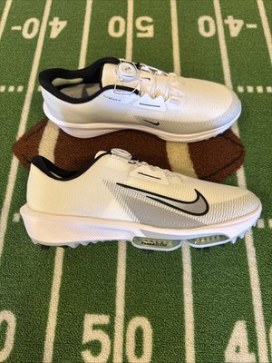 Nike Infinity Tour BOA 2 Wide Golf Cleats White Platinum Green