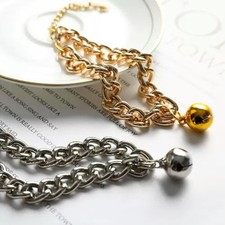 Dog Collar Collar Pet Chain Necklace with Bell for Cat Dog Pet Necklace Jewelry