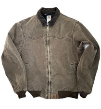 Vintage Carhartt Quilted Santa Fe Jacket Chestnut J14 CHT Size XL Tall