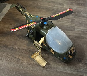 Vintage Genuine American Plastic Toys Inc. Army/Military Style Helicopter