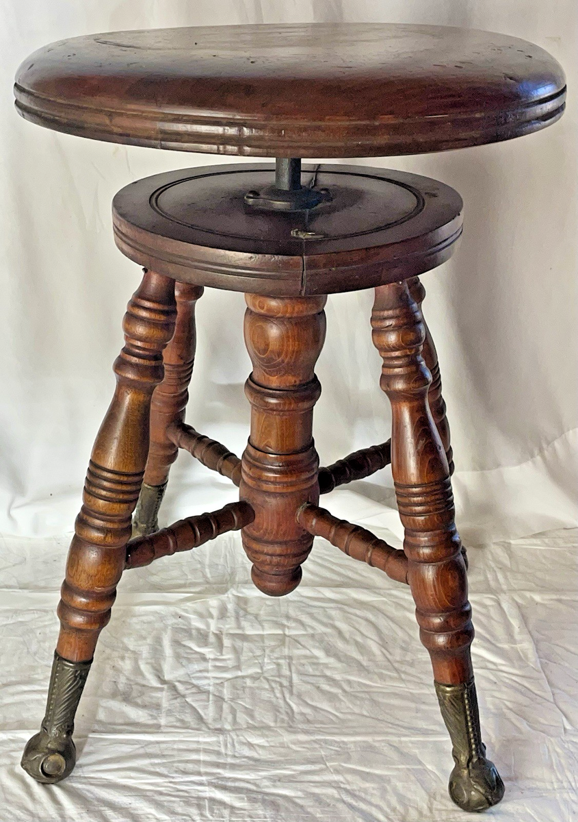 charles parker社製　クロウレッグのピアノスツール charles parker社製 クロウレッグのピアノスツール