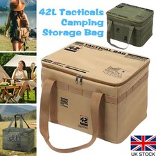 42L Camping Equipment Storage Bag Insulation Folding Storage Box Tableware Hand