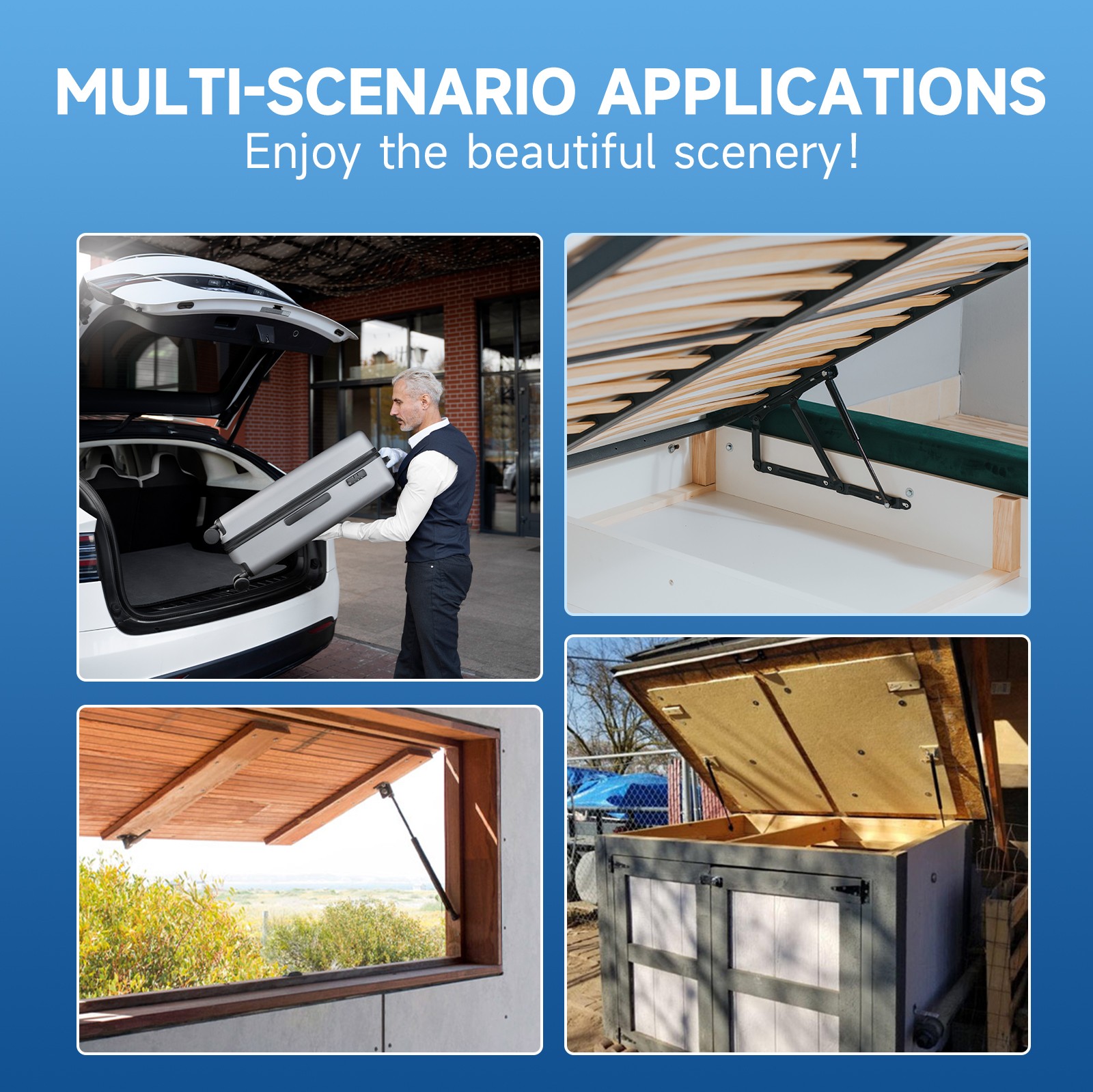 UIU 2Pcs Front Hood Lift Supports Shock Struts for Nissan Maxima 3.5L 2009-2014